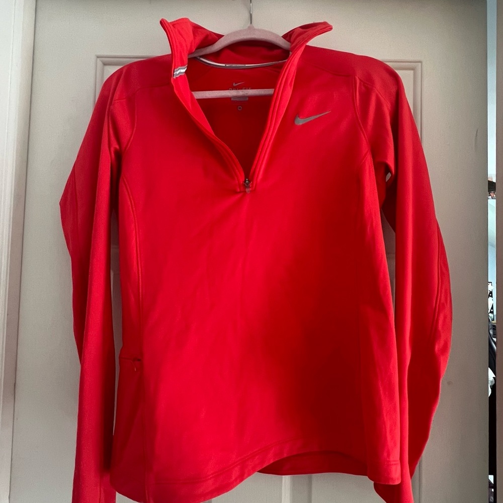 Orange Nike Dryfit Jacket.